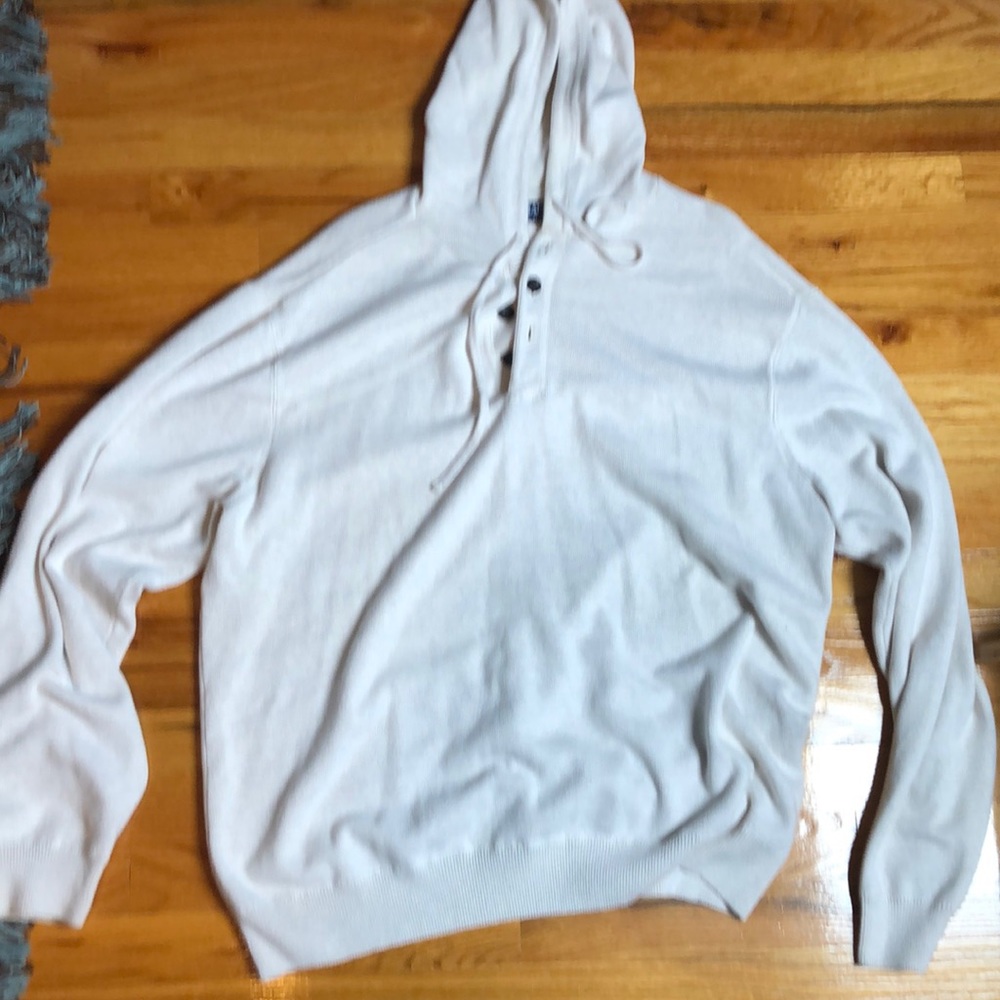 Chaps hooded pullover - men’s large - white